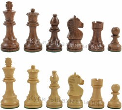 Фигуры деревянные шахматные "Polgar" с утяжелителем